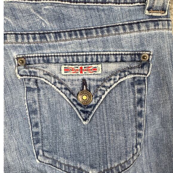 Hudson Women’s Signature Boot Cut Jeans Low Rise  Raw Hem Size 29 - Picture 7 of 11